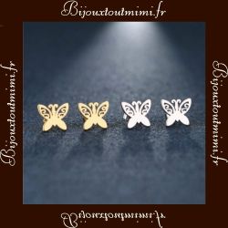 Boucles d'oreilles Papillon Stylé